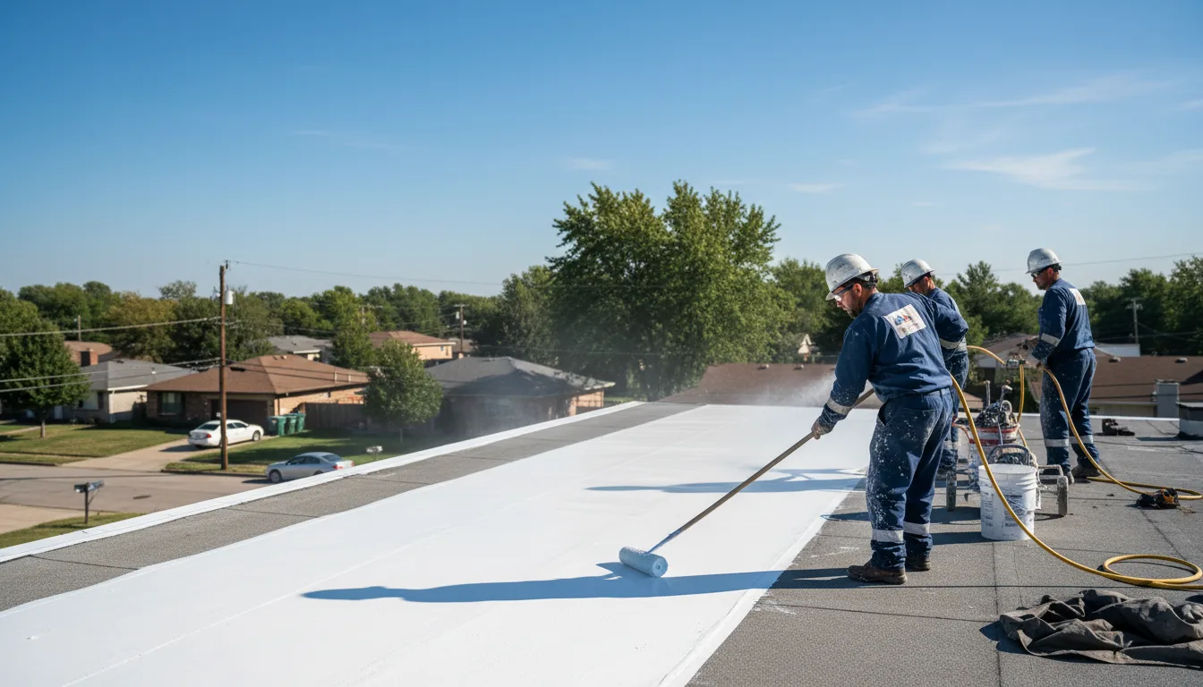 Commercial roof coating in Colwich, KS near me